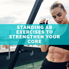 Plus, floor work isn't necessarily the most effective way for targeting the stomach muscles. Standing Ab Exercises To Strengthen Your Core And Upper Body Shape Junkie