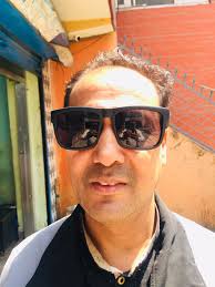 Black Square Rimless Sunglasses(With Cover) For Men