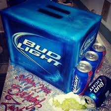 Shaped Bud Light Case Beer Grooms Cake Birthday Cake Budlight Beer Cake Birthday Cake Beer Beer Birthday