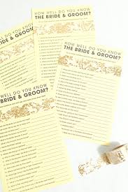 Well, what do you know? Free How Well Do You Know The Bride Groom Game