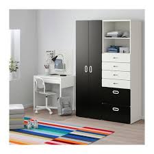 Stuva Fritids Armoire Blanc Blanc 120x50x192 Cm Ikea Armoire Penderie Rangement Livre Armoire Chambre Enfant