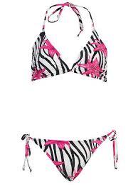 Amazon Com Marina West 2 Pc Ladies Zebra Print Bikini