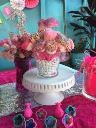 Trolls Princess Poppy Birthday Dessert Table Birthday Desserts Dessert Table Birthday Party Desserts