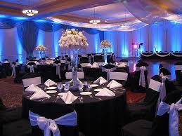 Black And Blue Wedding Theme Black And White Wedding Theme Lake Receptions Black And White Wedding Theme White Wedding Theme Blue White Weddings