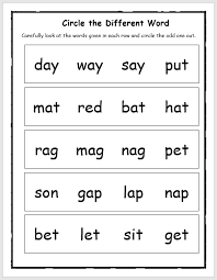 After my 3 year old is done with alphabet activities, we might start with reading the alphabet. Three Letter Rhyming Words Workbook For Kids Englishbix