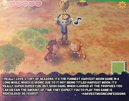 Harvest Moon Confessions Harvest Moon Harvest Moon Game Harvest