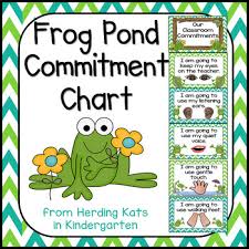 frog theme classroom rules commitments chart