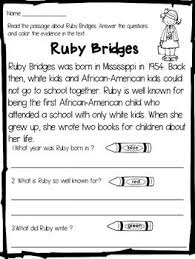 The story of ruby bridges worksheets and literature unit. Ruby Bridges Close Reading Passage And Activities Reading Passages Ruby Bridges Close Reading Passages