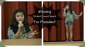 As you read it, imagine it said aloud. Winning Student Council Speech For President Charisma Joy Youtube