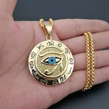 Egyptian Eye Of Horus Ring With Lapis - Egyptian Jewelry