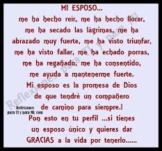 Hay fechas muy señaladas en la vida de una pareja, quizás la más importante es el día de la boda y otras frases para felicitar aniversario de bodas de plata. Al Amor De Mi Vida Frases Para Mi Esposo Cumpleanos Para Mi Novio Carta Para Esposo