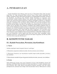 Terdapat beberapa metode dalam kaidah pencacahan, diantaranya: Doc Kaidah Pencacahan Dan Permutasi Debby Oktari Academia Edu