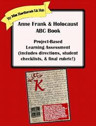 anne frank holocaust abc book project based learning assessment