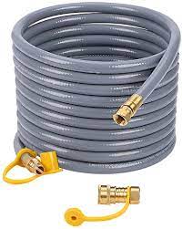 The kit includes a 12 feet propane extension hose with 1/4 quick connect control valve and 1/4 quick plug & an quick connect elbow adapter for 17 or 22inches blackstone grill. Amazon Com Gasland Flexible Propane Gas Line 24 Feet Natural Gas Grill Hose With 3 8 Male Flare Quick Connect Disconnect Fittings Csa Certified For Low Pressure Outdoor Ng Propane Appliance Patio Lawn Garden
