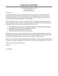 Best Bilingual Technical Service Agent Cover Letter Examples Livecareer