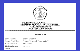 Sebagai bahan latihan menghadapi ulangan kenaikan kelas (ukk) semester genap atau penilaian akhir tahun tahun pelajaran 2019/2020 berikut di sajikan link download soal latihan dan pembahasaan ulangan. Soal Pat Kelas 7 Bahasa Indonesia Dan Kunci Jawaban Tahun 2021 Info Pendidikan Terbaru