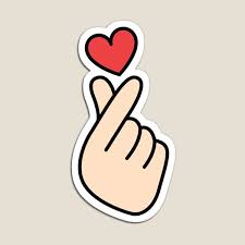 Dalam bahasa korea ada tingkatan penuturan, formal dan informal. Korean Finger Heart Gifts Merchandise Redbubble