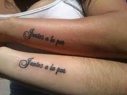 Little Forearm Matching Tattoo Saying Juntos A La Tattoo Quotes Quotes Tattoos For Women Spanish Tattoos