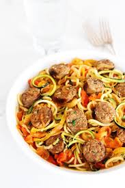 Maybe you would like to learn more about one of these? Sausage And Peppers With Zucchini Noodles