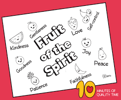 For each letter of the alphabet you ll receive 24 pages of bible activities worksheets charts coloring pages math explorations and more. Fruit Of The Spirit Coloring Page 10 Minutes Of Quality Time