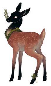 You Are Still Pure Artists Deer Fawn Forest Illustration Jennabarton Leaves On Pure Spirit Tran Animal Art Animal Drawings Mythical Creatures Art