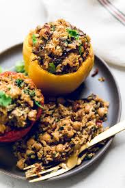 A stuffed clam, known colloquially as a stuffie, is generally bread stuffing mixed with chopped to the bread crumbs add the dried parsley, dried basil, dried red pepper seeds, garlic powder, and black pepper. Tuscan Style Vegan Stuffed Peppers Make It Dairy Free