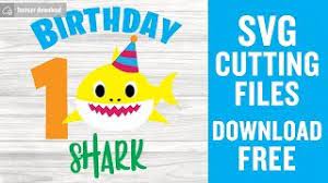 Download Shark 1st Birthday Svg Free Cutting Files Baby Shark Svg Youtube