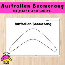 Australian Boomerang Blank Worksheet Australian Boomerangs Teaching Boomerang