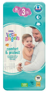 Asda little angels vapour bath. Asda Little Angels Baby Diapers Size 3 Count 56 Babyzone Quality And Affordable Products For Mom And Kids