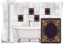 Die klebefolie eignet sich deshalb perfekt zur verschönerung von. Medianlux Fliesenaufkleber Bordure Fliesen Aufkleber Vintage Nostalgie Retro Bad Wc Kuche 10x2 6cm 12 Stuck Bxh Dekoartikel Wohnaccessoires Deko Memorial Cards Ie