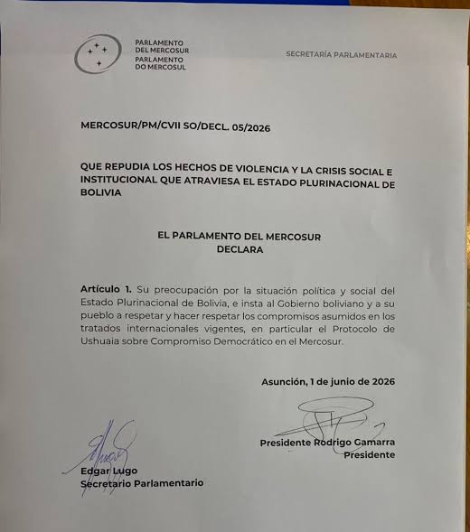 EL PARLASUR ACTIVA LA ALARMA DEMOCRÁTICA: BOLIVIA EN CRISIS Y EL PROTOCOLO  DE USHUAIA EN LA MIRA — EL MERCOSUR ANTE SU PRUEBA INSTITUCIONAL MÁS  URGENTE DE 2026 | Prensa Mercosur