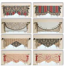 For example, tassel trim, suspender banding, lined sheers, rosettes, contrasted pleats, knot cording, gem broaches, and fabric buttons. B5582 Reversible Window Valances Sewing Pattern Butterick Patterns Valance Patterns Valance Window Treatments Window Treatments Bedroom