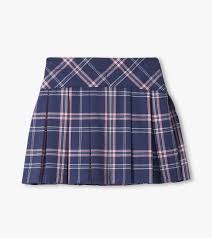 Girls Preppy Plaid Pleated Skirt
