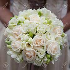 Dreamstime is the world`s largest stock photography community. The Bride Holding Wedding Bouquet Of Pink And White Roses Stock Photo Picture And Royalty Free Image Image 98048963