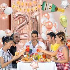 【septiembre de 2019】¿tu peque está pidiendo a gritos una fiesta de frozen? Amazon Com 21 Cumpleanos Decoraciones Para Mujeres 21 Cumpleanos Decoraciones Para Ella Oro Rosa Toys Games