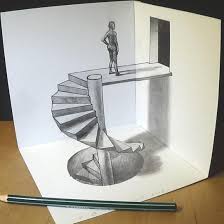 Spiral Stairs By Sandor Vamos From Hungary Http Webneel Com Daily 12 Spiral Stairs 3d Drawing Sandor Vamos Siz 3d Pencil Drawings Pencil Drawings 3d Drawings