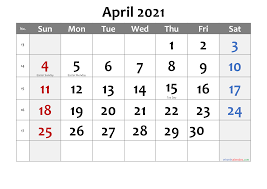Free Printable April 2021 Calendar In 2020 Calendar Printables Printable Calendar Template Calendar Template