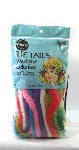 Vintage Yarn Ponytail Hair Ribbon Ties In Original Package Childhood Memories 70s My Childhood Memories Childhood Images