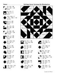 Solving Linear Systems By Elimination Color Worksheet Color Worksheets Trigonometry Worksheets Quadratics