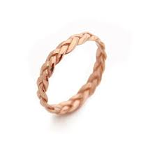 Luxe ballad diamond ring (1/4 ct. Wedding Band For Women Braided Ring Rose Gold Twist Ring Etsy Gold Wedding Bands Women Etsy Jewelry Rose Gold Promise Ring