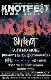 Choosing a selection results in a full page refresh. Slipknot Announce Knotfest Roadshow U S Tour With Killswitch Engage Fever 333 And Code Orange The Pit