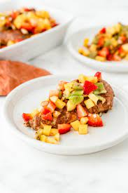 Sugar Spiced Chicken With Fancy Fruit Salsa Imperial Sugar Recipe Fruit Salsa Mango Recipes Chicken Spices