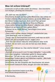 Was Ist Schon Unkraut Geschichten Fur Kinder Kindergeschichten Fruhlingsgeschichte