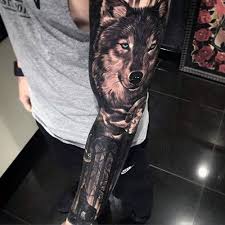 Wolf Sleeve Tattoo Designs Best Wolf Tattoos For Men Cool Wolf Tattoo Designs And Ideas Tattoos T Tattoo Designs Men Wolf Tattoo Design Wolf Tattoo Sleeve