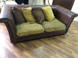 Ho guardato tante foto su houzz e riviste, ma trovo poco con un divani in pelle nera. Divano 3 Posti In Pelle Con Cuscino In Tessuto 243181 Marrone Ebay