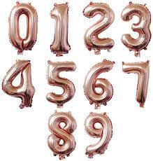 21st birthday party balloons supplies and decoration. Amazon Com Annodeel 10 Pcs 16inch Number Rose Gold Mylar Balloons 0 9 Rose Gold Foil Balloons For Birthday Wedding Party Decorations Number Balloons Home Kitchen