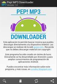 Descarga y escucha canciones mp3 en tu móvil. Pep Mp3 Downloader 2 0 0 Descargar Para Android Apk Gratis
