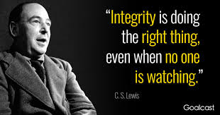 Integrity quotes and quotations about integrity. Famous Cs Lewis Quote About Love Life And Humility