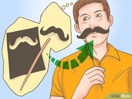 Fake beard and mustache / black beard / cosplay beard / false facial hair. How To Make A Mustache 15 Steps With Pictures Wikihow