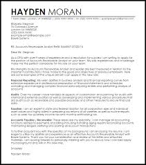 Accounts Receivable Analyst Cover Letter Sample Cover Letter Templates Examples